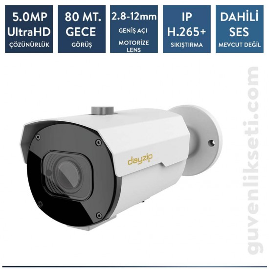 Dayzip DZ-A5512B 5MP IP Bullet Motorize Kamera
